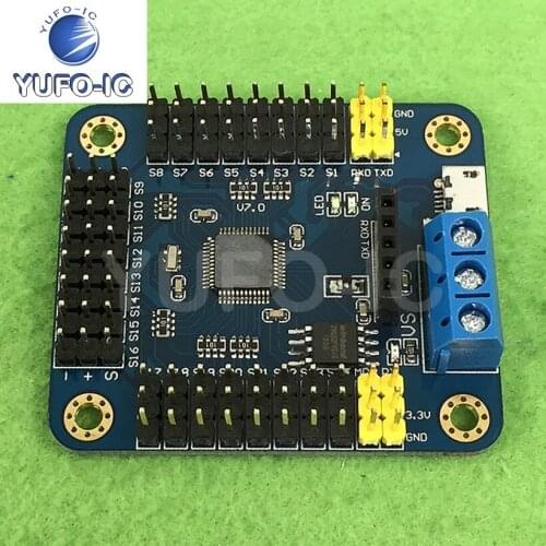 Free Ship 1pcs Uno R3 Micro USB 16 Servo Control Board Servo USC-1 Line (C2B5)