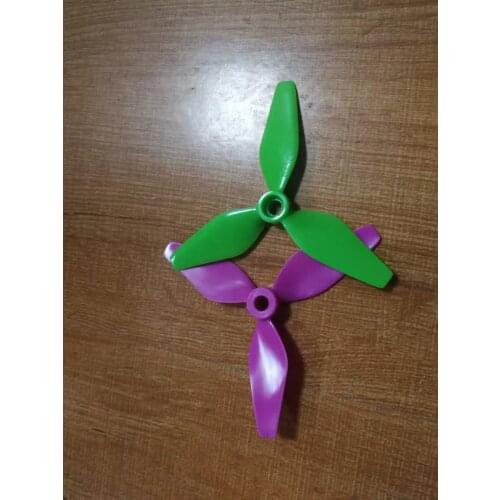 Free Shipping 10 Pairs 20 5053 5x5.3x3 3 Blade Racing Propeller Blade 5.0mm Mounting Hole for FPV Racer RC Drones