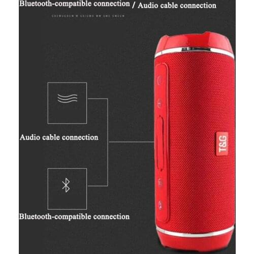 40W TG116 Wireless Bluetooth-compatible Connection Speakers Outdoor Column Subwoofer Music Center 3D Stereo FM Radio /TF/AUX