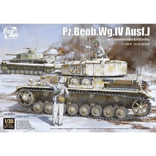 BORDER BT-006 1/35 Pz.Beob.Wg. IV Ausf. J w/Commander&Infantry