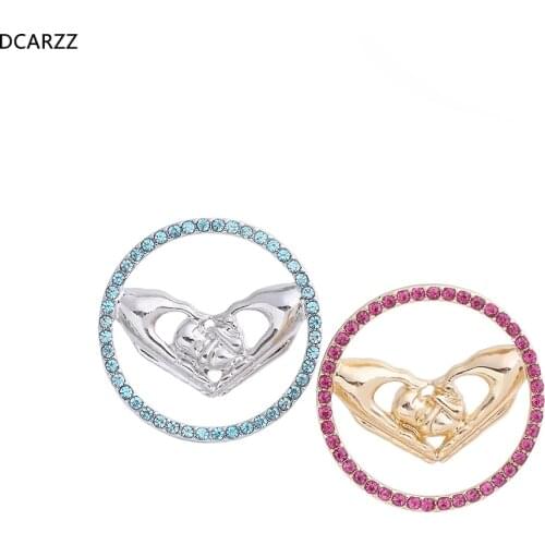 Newborn Baby Brooch Blue Crystal Heart Medical Pins,I Love You Mom Family Jewelry For Mum Mothers Day Gift Lapels Wholesale