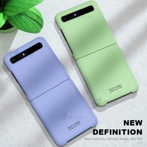 GKK Luxury Fold Case For Samsung Galaxy Z Flip Ultra Thin Fashion Hard Matte PC Full Protective Cover For Samsung Z Flip Coque