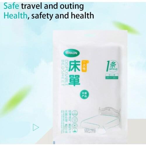 Travel Disposable Bed Sheet Pillow Case Duvet Cover Travel Portable Non-Woven Solidm Bedding Sheet Set Hotel Supplies