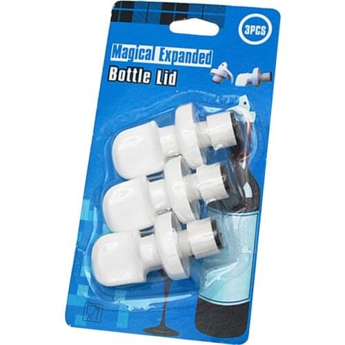 3X Wine Bottle Stoppers Lids Sealed Top New Cap Beer Reusable Flip Vacuum