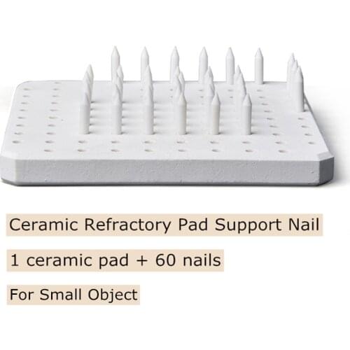 High Temperature Resistant Material Pottery Tools Ceramic Refractory Pad Support Nail Kiln Tool Small Object Firing Tool
