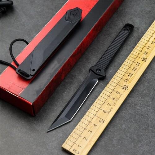 Kershaw 4008 fixed pocket outdoor camping survival straight knife 8cr13mov steel G10 handle high hardness sharp EDC tool