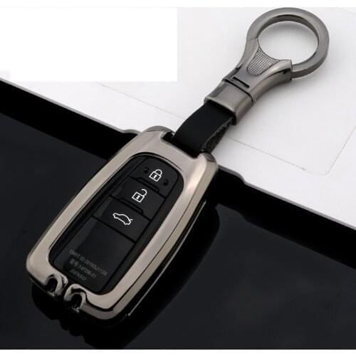 Zinc alloy Remote car Key Cover Case For Toyota CHR C-HR Prado 2017 2018 Prius Camry Corolla RAV4 2018 Accessories