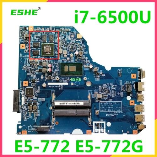 For Acer aspire E5-772 E5-772G P277 Laptop motherboard SR2EZ i7-6500U 14277-1M 448.05804.001M Independent Graphics Card Motherb