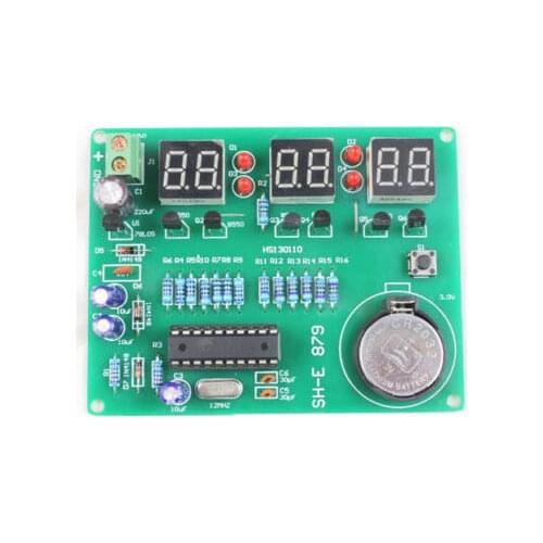 DIY Kit Module 9V-12V AT89C2051 6 Digital LED Electronic Clock Parts Components