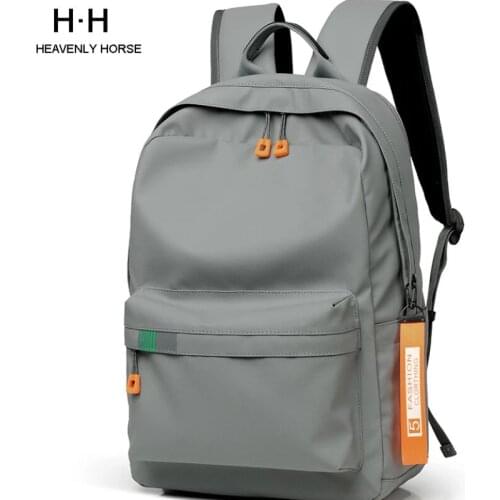 New Arrival Mens 14 15 16 inch Male Mochila for Men Fashion Trend School College Casual Bags Simple Travel Student Backpacks