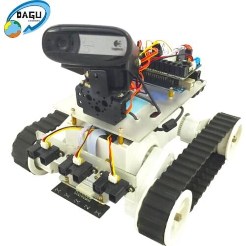WiFi Rover 5 Tank With Video Camera Kit Tank Robot Chassis Robot Kit Speed Encoder with 280 Motor STEAM Educational Robot kit