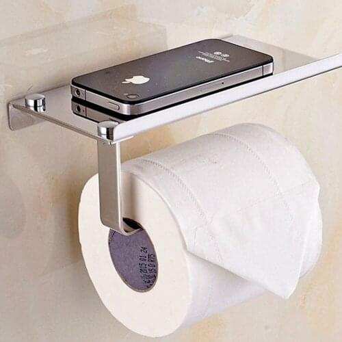 The new 304 stainless steel Bathroom Toilet Roll Paper Holder Wall Mount Stainless Steel Bathroom