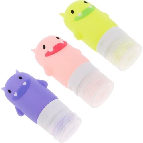 Portable Travel Containers Toiletry Shampoo Lotion Cream Silicon Bottles