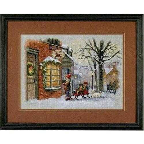 Top quality lovely counted cross stitch kit A Christmas Wish snow day dimensions 08804 dim 8804