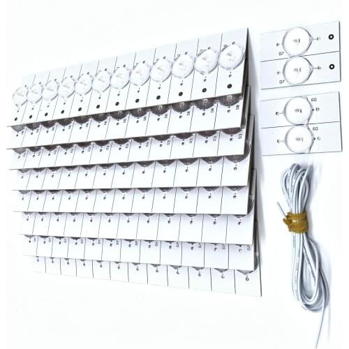 Premium 100PCS/lot 3V 6V SMD Lamp Beads With Optical Lens Fliter for 32-65 inch LED Backlight Strip TV Repair