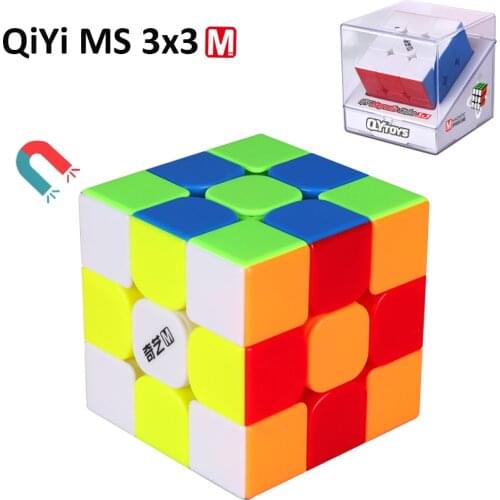 QiYi Magnetic Cube MS 3x3 MoFangGe Valk3 Thunderclap 3x3x3 Speed Sets Bundle Stickers sticker Magic Cube Puzzle baby kids toys