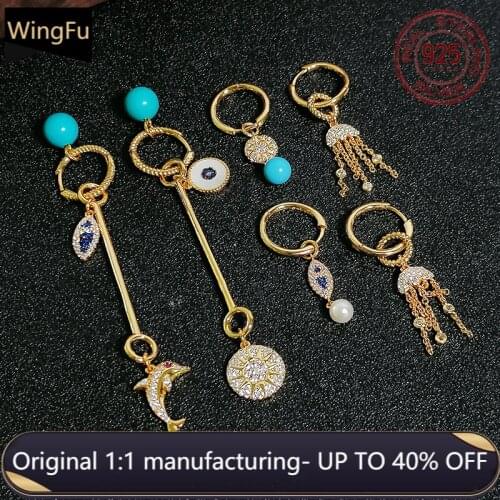 June new style 925 sterling silver marine life pendant earrings luxury brand monaco jewelry women2021 fashion trend