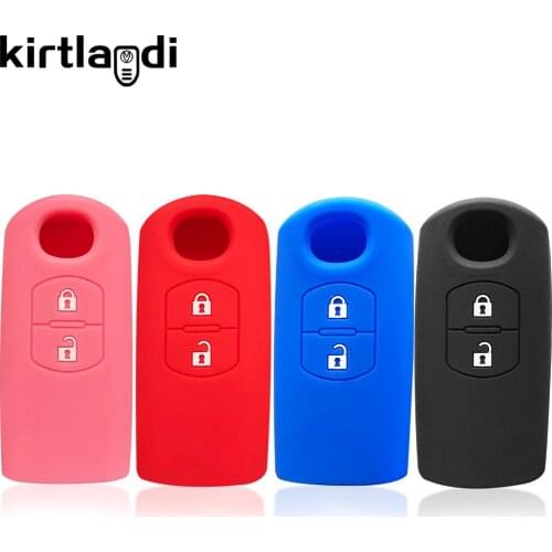 2 Button Silicone Key Cover Holder Shell Case for Mazda CX-3 CX-5 X5 Sch5 CX-8 CX-4 CX-7 Demio 6 3 2 5 Case Auto Accessories Cap