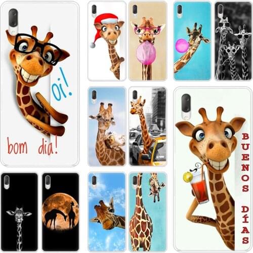 Cute animal giraffe Hard Case For Sony Xperia L1 L2 L3 X XA XA1 XA2 XA3 Ultra 10 Plus E5 XZ XZ1 XZ2 Compact XZ3 XZ5 2 20 Cover