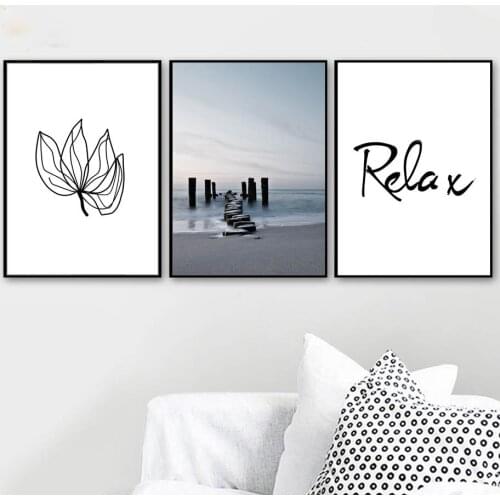 Nordic Decor for Home Paintings On The Wall Ballet Girl Relax Quote Canvas Posters and Prints for Bedroom Frameless Picture