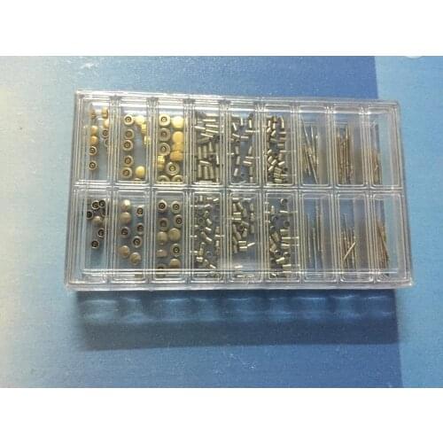 Mixed Watch Stem + Crown + Tube Parts Assortment Spare Parts Box Set