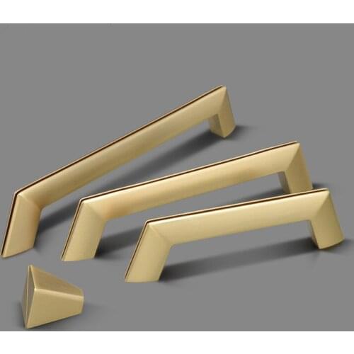 Modern Gold Furniture handle Kitchen Handles Dresser Knobs Cabinet handles Drawer Knob Cupboard Pulls