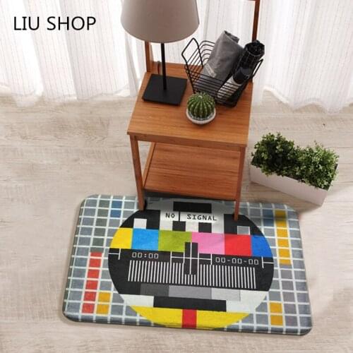 LIU The TV signal vantage trend of TV mat hallway tapetes japanese style fashion bathroom toilet carpet gift cute rug