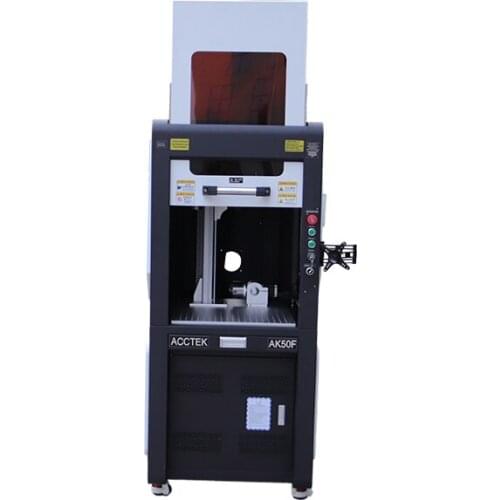 Fiber Laser 50 Watt Marking Machine Enclosed System Wood Engraving Laser Machine