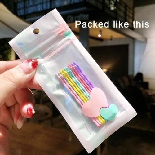 10pcs/Pack New Women Girls Cute Colorful Wave Barrettes Hair Ornament Headband Hair Clips Hairpins Fashion Hair Accessories