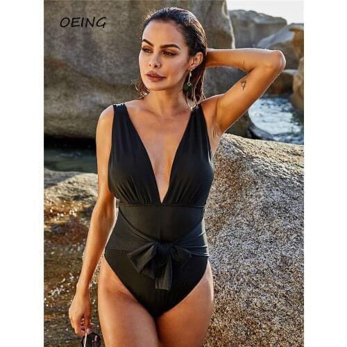 Plus Size 5xl Black Jump Suit for Women Sexy Bikini Set Bathing Suit Women 2021 Swimwear Women Bikini