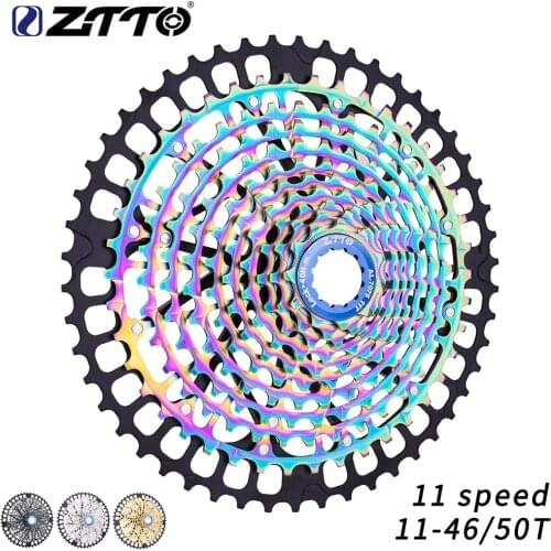 ZTTO MTB 11 Speed 11-50 11-46T Golden Cassette 50T 11v k7 Ultralight Steel Lightweight 11s 11speed Sprocket 11-46 HG Standard
