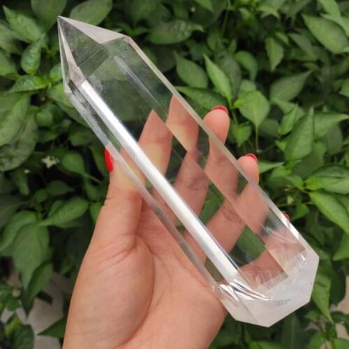 1pcs 500-600g White smelting wand point natural stones and crystals healing quartz minerals gemstones home decoration for gifts