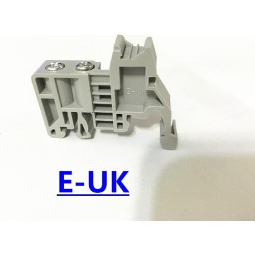 10 Pcs /lot E/UK universal terminal blocks ending/end stoper suit G type and TH type guide rail e-uk