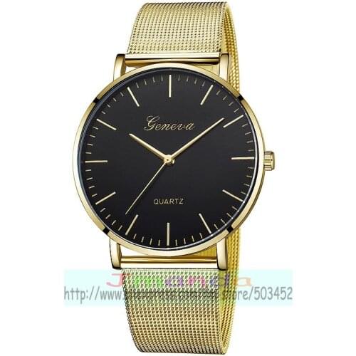 100pcs/lot geneva 625 stylish geneva brand mesh watch hot selling wrap quartz casual wrist watch wholesale sports watch