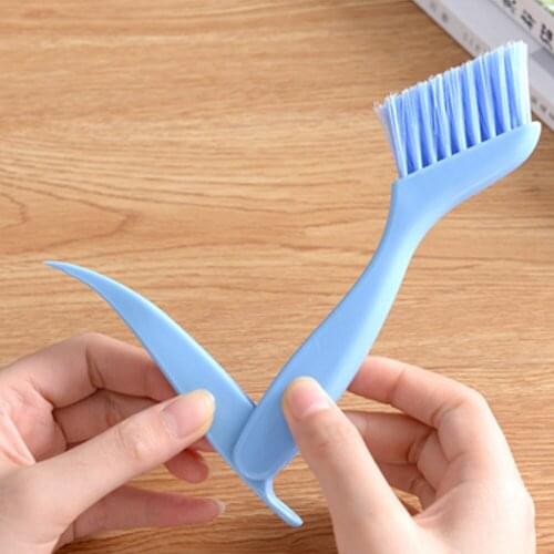 2-in-1 Multipurpose Window Groove Cleaning Brush Keyboard Nook Cranny Dust Removal Small Scraper Shovel Kitchen Practical Tools