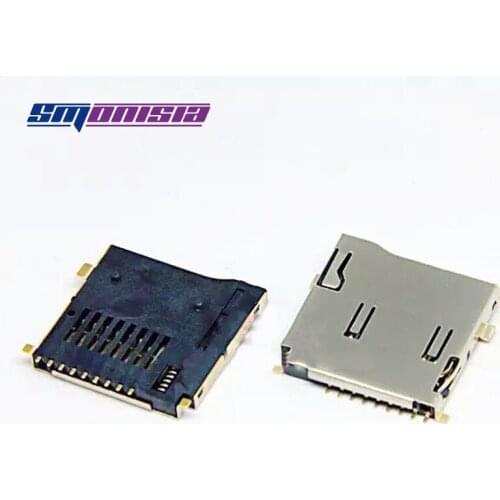20pcs Short SD Card Slot Socket Simple Not self-bounce SD Socket Connector