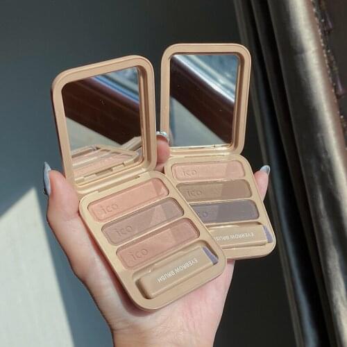 3 Color 3D Eyebrow Powder Smooth Natural Waterproof Eyebrow Enhancer With Brush Eyebrow Pencil Makeup Tools Makeup Powder Shadow