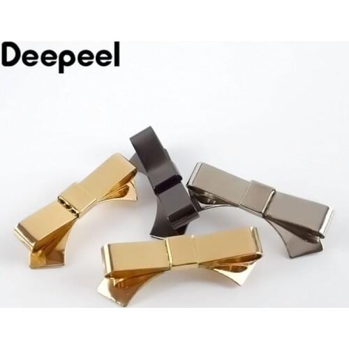 4/10pcs Metal Bow Buckle Bag Shoe Decoration Buckles Insert Clip Hook DIY Manual Jewelry Costume Craft Hardware Accessory