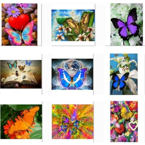 Diamond painting,5d diy, kit, full, cross stitch,butterflies,square, diamond mosaic,diamond embroidery NEW
