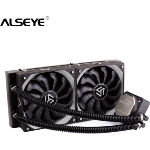 ALSEYE Water Cooler for CPU TDP 320W Dual PWM 120mm fan Processor Water Cooling for LGA115x/1366/2011/AM2/AM3