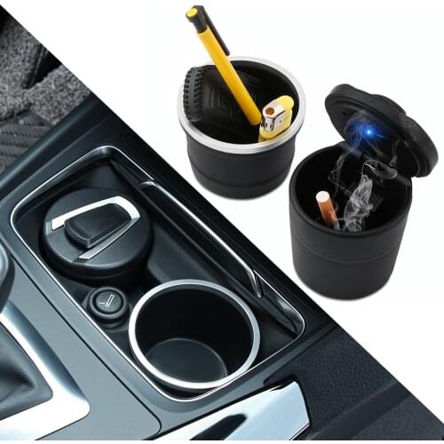 Auto LED Portable Car Ashtray for Toyota Corolla RAV4 Subaru XV Chevrolet Cruze Aveo sail Saab Dacia Duster