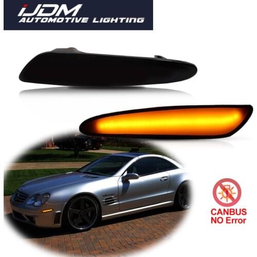 IJDM For 2003-2006 Mercedes Benz W211 E Class E320 E55 AMG E500 Amber LED Car Front Fender Side Marker Lights/Turn Signal Light