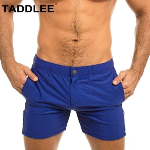 Taddlee Brand Sexy Mens Swimwear Swimsuits Swim Boxer Briefs Shorts Surf Board Trunks Swimming Bikini Man Quick Dry Square Cut