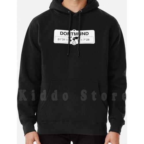 North Rhine-Westphalia With World Map Coordinates Gps Hoodie Long Sleeve North Rhine Westphalia Coordinates