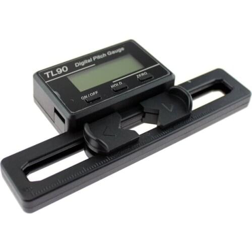 Soulload TL90 LCD Display Digital Pitch Gauge Screw Pitch Gauge with Gyro Sensor for RC Airplane Helicopter ST250-800 Size