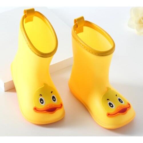 Kikids Kid Shoes New Fashion Classic Childrens Shoes Rubber Kids Baby Cartoon Shoes Children Water Boots Waterproof Rain Boots