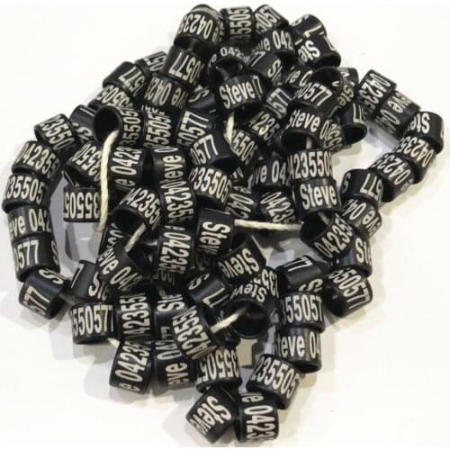 1300pieces Leg bands ring use for pigeon aluminium pigeon ring tag year name logo serial numbered