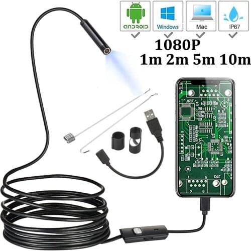 1080P new Full HD Mini Android Camera Endoscope IP67 1920*1080 2m 5m Micro USB Inspection Video Camera Snake Borescope Tube