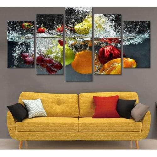 5 Piece HD Modular Pictures Poster Print Frame Canvas Fruit Print Painting For Living Room Home Decoration