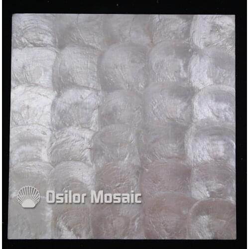 White color natural 100% capiz shell mother of pearl mosaic tile for living room or ceiling